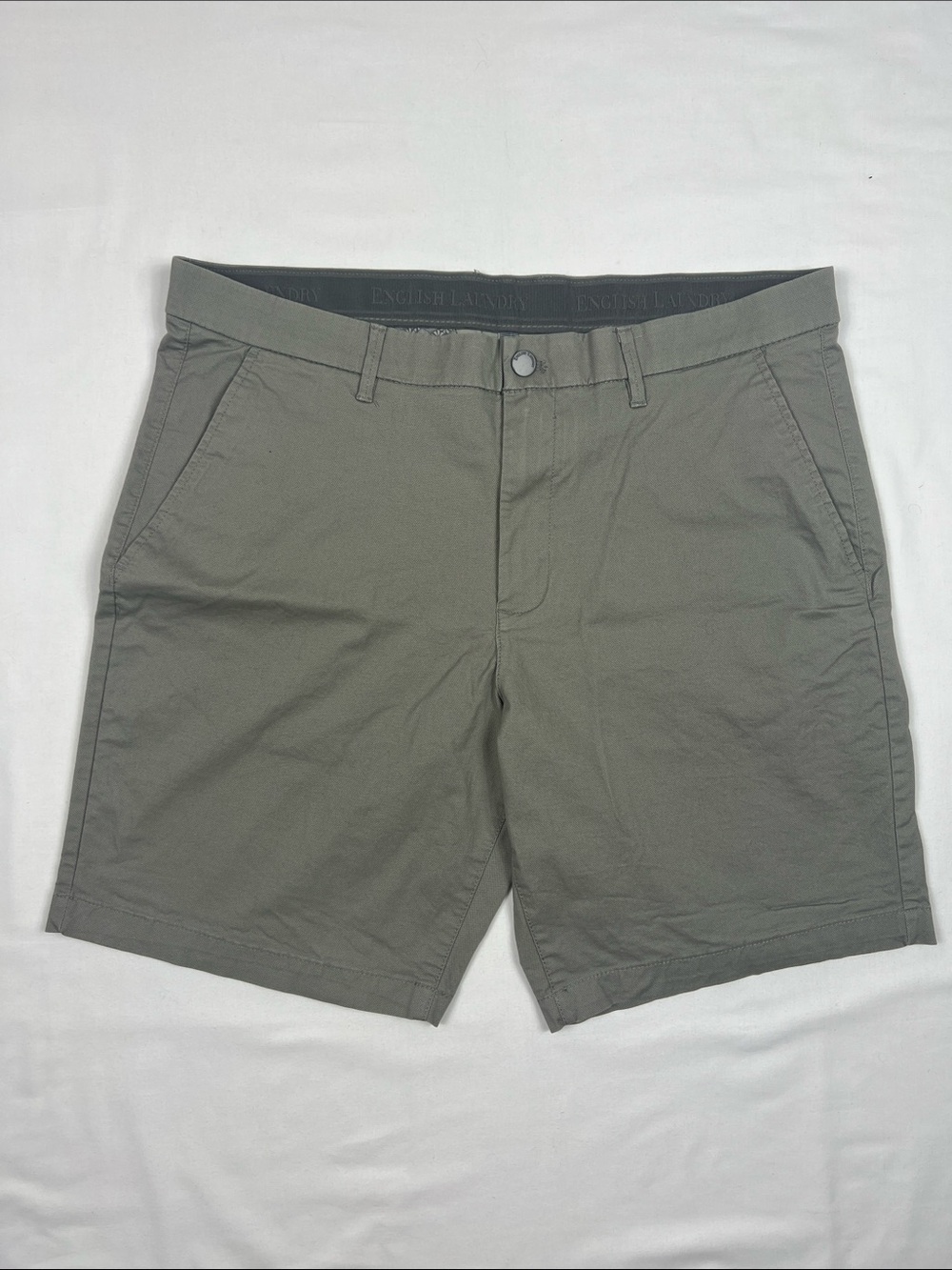 English Laundry Grey Men's Flat Front Shorts